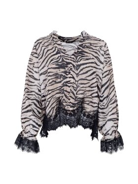 Black Colour - BCSalma Blouse Zebra Black Colour - BCSalma Blouse Zebra