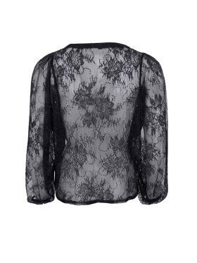 Black Colour - BCHope LS Lace Blouse Black Black Colour - BCHope LS Lace Blouse Black