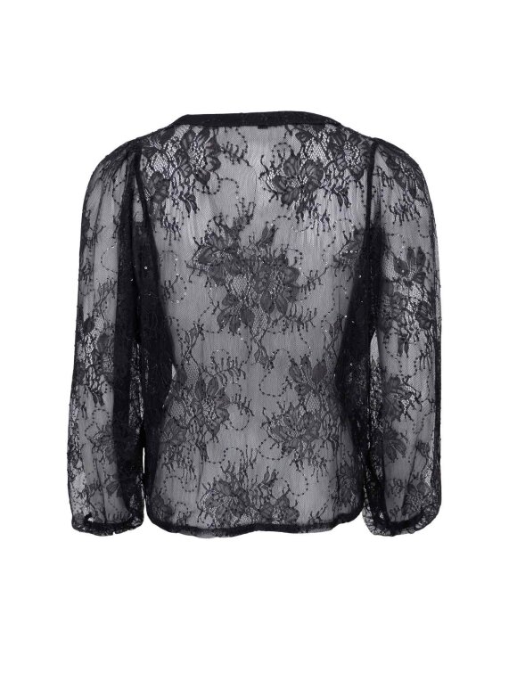 Black Colour - BCHope LS Lace Blouse Black