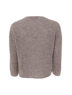 Black Colour - BCDell LS V-Neck Jumper Taupe