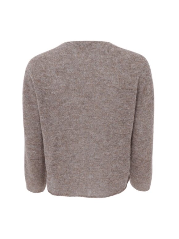 Black Colour - BCDell LS V-Neck Jumper Taupe