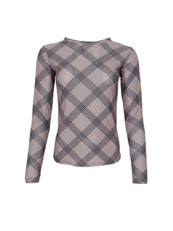 Black Colour - BCAnnie Mesh Bluse Taupe Argy