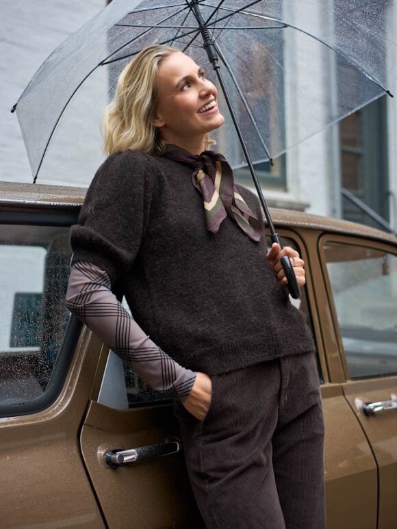 Black Colour - BCAnnie Mesh Bluse Taupe Argy