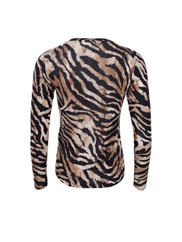 Black Colour - BCAlba LS Tee Zebra