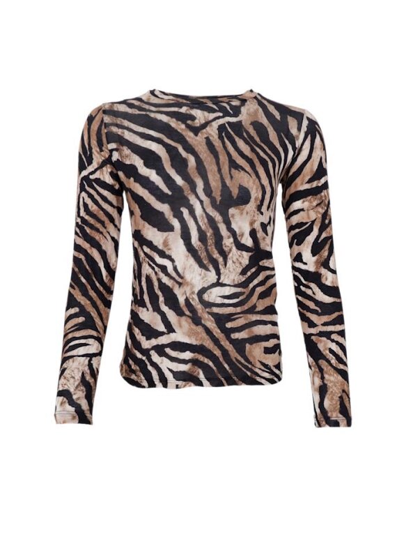 Black Colour - BCAlba LS Tee Zebra