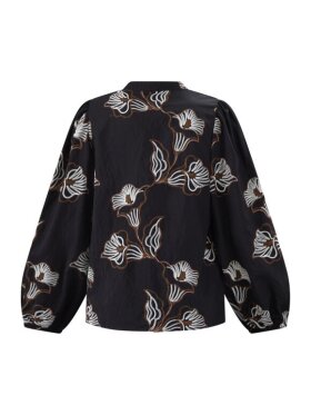 Love & Divine - Love1704 Skjorte Black/Emb. Love & Divine - Love1704 Skjorte Black/Emb.