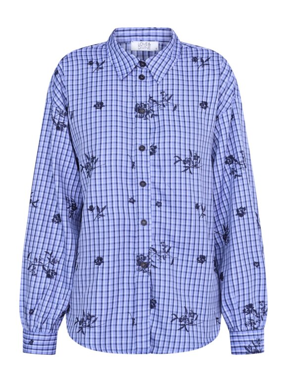 Love & Divine - Love1662 Skjorte Blue Check