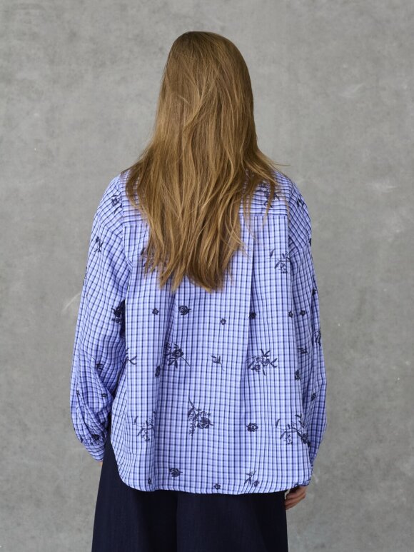 Love & Divine - Love1662 Skjorte Blue Check