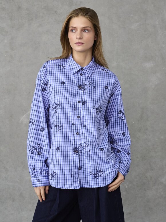 Love & Divine - Love1662 Skjorte Blue Check