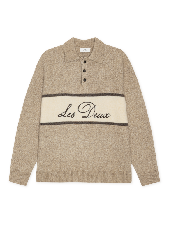 Les Deux - Signature Melange Knitted Polo