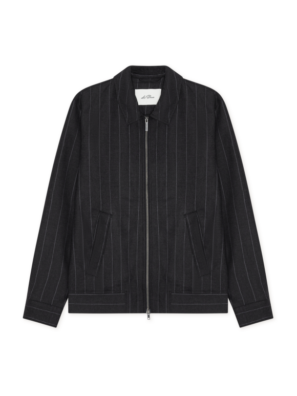 Les Deux - Flannel Pinstripe Coach Jacket