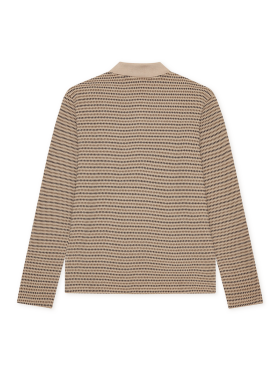 Les Deux - Knitted Stripe LS Polo Les Deux - Knitted Stripe LS Polo