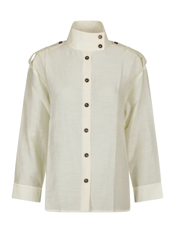 Neo Noir - Tracey Solid Shirt Creme