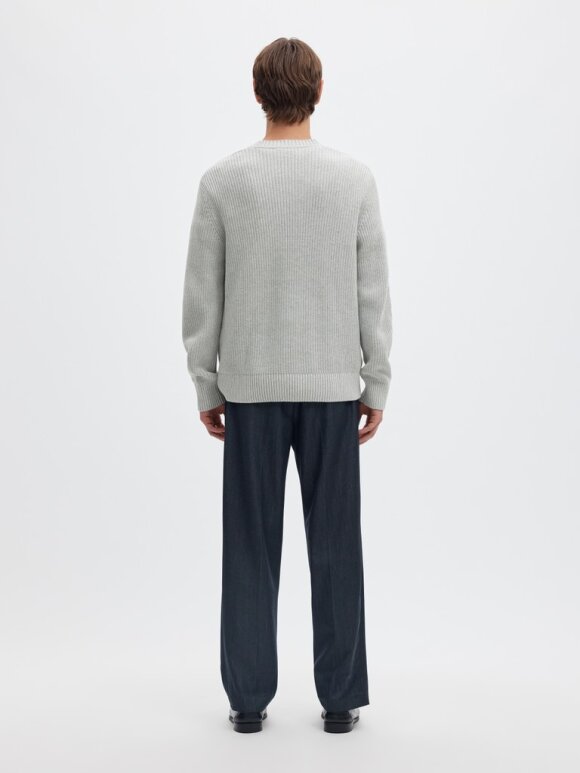 Selected - SLMPim LS Knit Crew Neck Camp