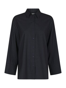 Neo Noir - Dita Check Shirt Dark Blue Neo Noir - Dita Check Shirt Dark Blue