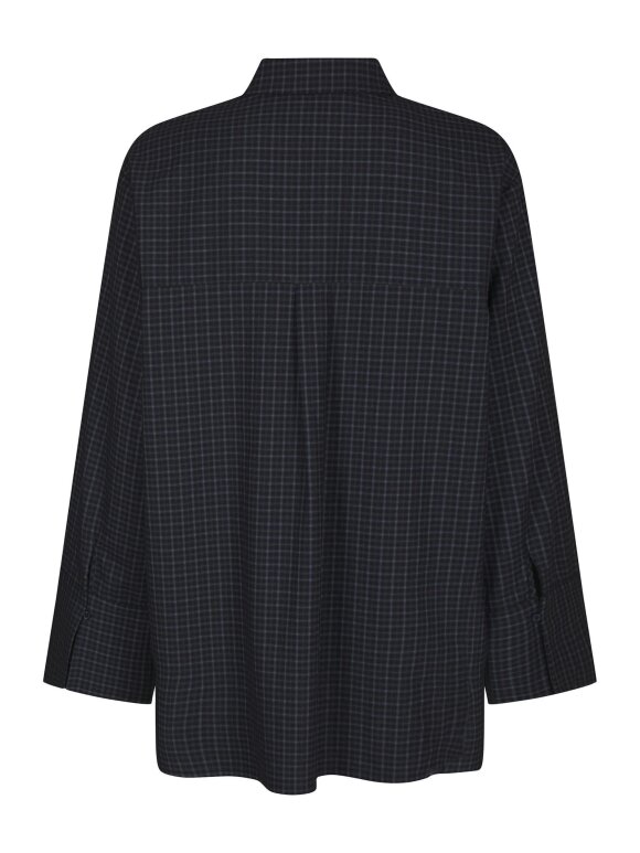 Neo Noir - Dita Check Shirt Dark Blue