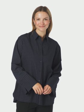 Neo Noir - Dita Check Shirt Dark Blue Neo Noir - Dita Check Shirt Dark Blue