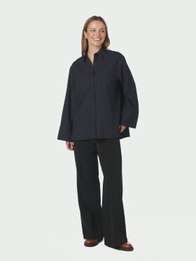 Neo Noir - Dita Check Shirt Dark Blue Neo Noir - Dita Check Shirt Dark Blue