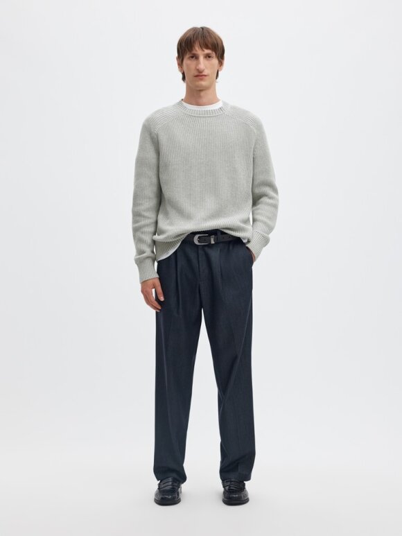 Selected - SLMPim LS Knit Crew Neck Camp