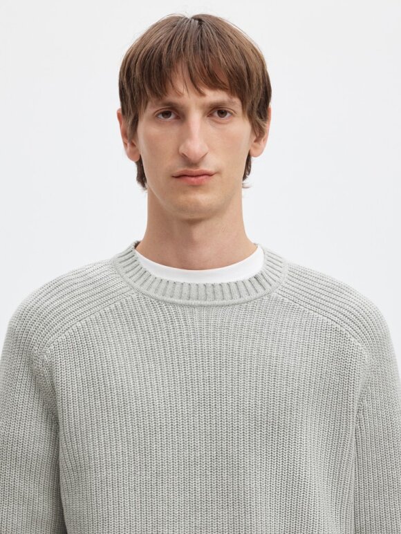 Selected - SLMPim LS Knit Crew Neck Camp