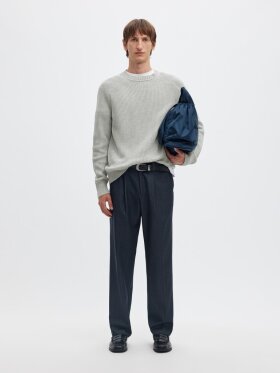 Selected - SLMPim LS Knit Crew Neck Camp Selected - SLMPim LS Knit Crew Neck Camp