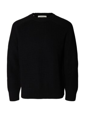 Selected - SLMPim LS Knit Crew Neck Camp Selected - SLMPim LS Knit Crew Neck Camp