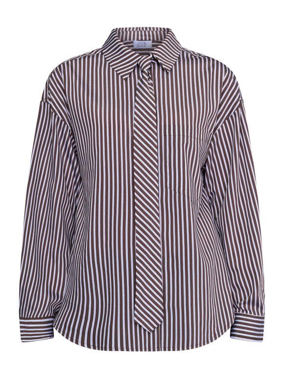 Love & Divine - Love1663 Shirts Brown Stripe