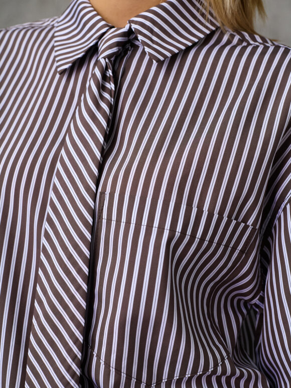Love & Divine - Love1663 Shirts Brown Stripe