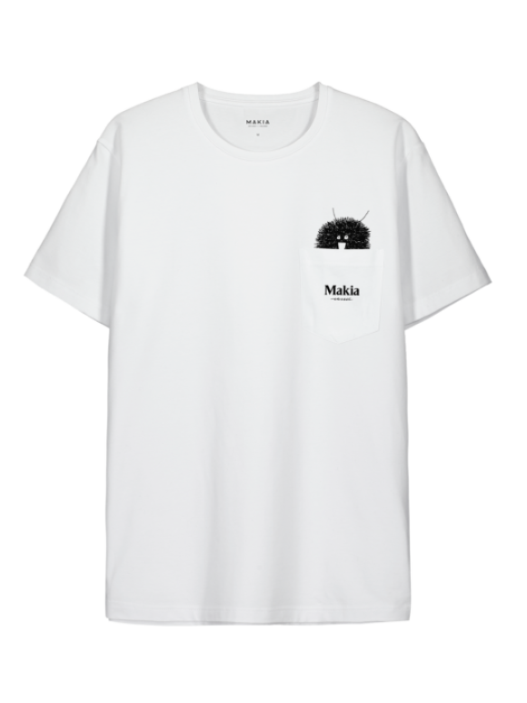 Makia - Peek T-shirt /white