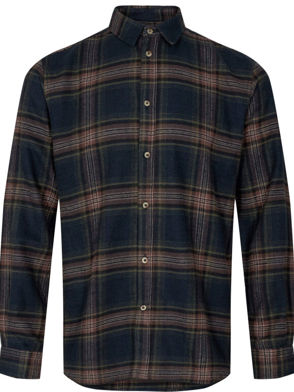 Anerkjendt - AKKONRAD BRUSHED SHIRT/DEEP FO