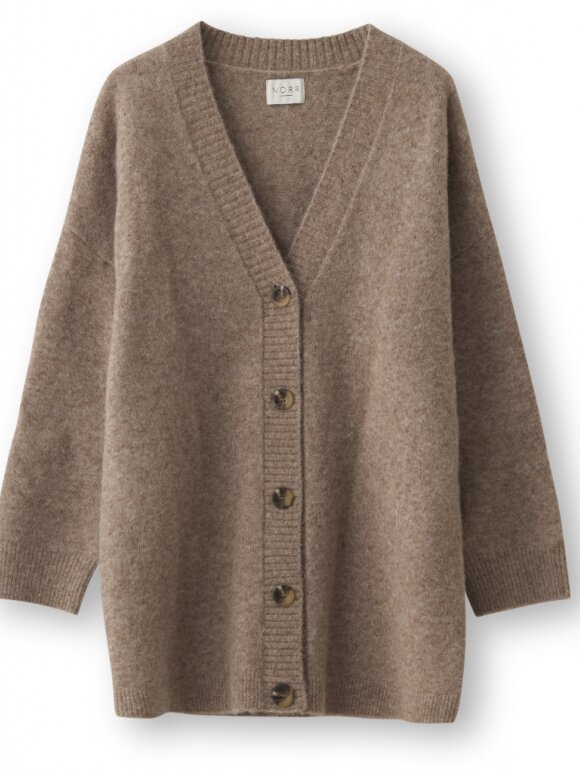 NORR - Nordby Long Cardigan /light Br
