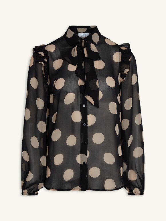 Love & Divine - Love697 shirt black/dot