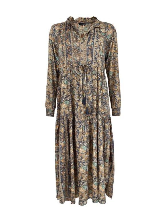 Black Colour - Luna boho dress orion blue