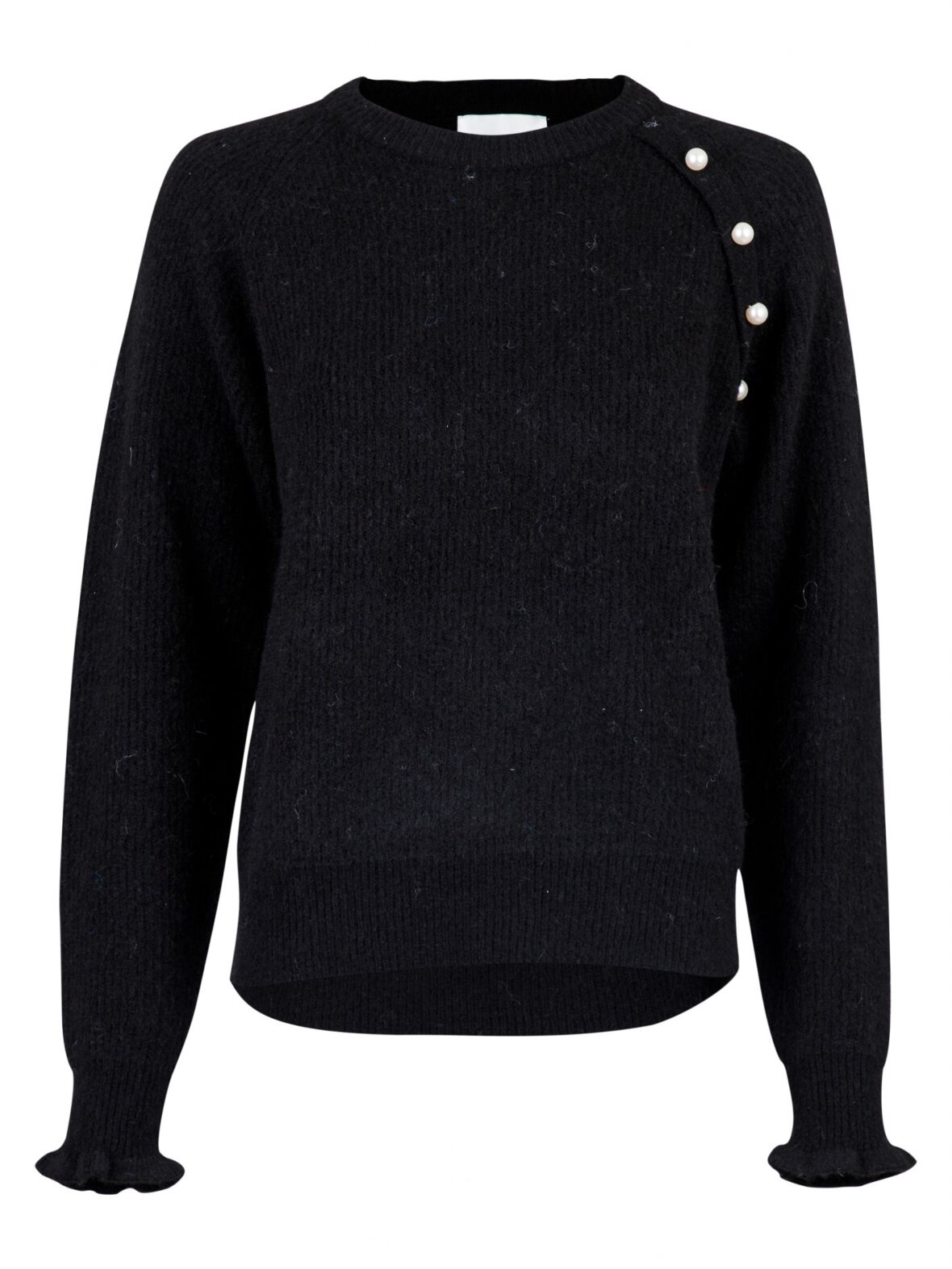 Fortrolig Traktor Revolutionerende Nørrebro Randers - Dame - Strik - Neo Noir - Asli Knit Blouse Black