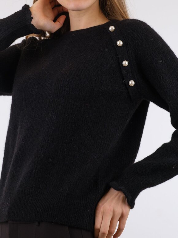 Neo Noir - Asli Knit Blouse Black