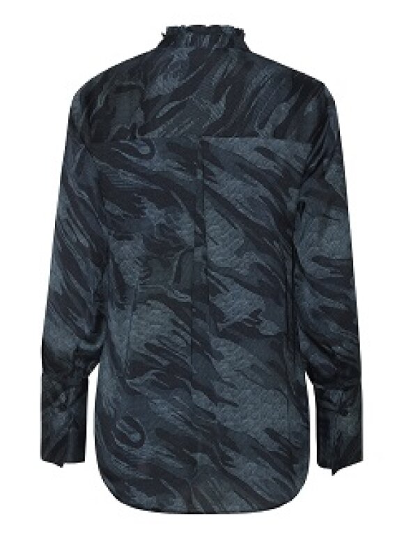 Karmamia - Stella shirt blue camouflage