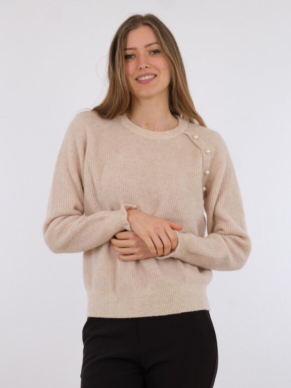 Neo Noir - Asli Knit Blouse/ sand