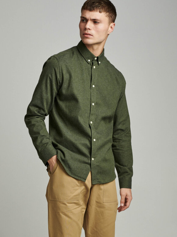 Anerkjendt - Konrad Melange Shirt Cypress