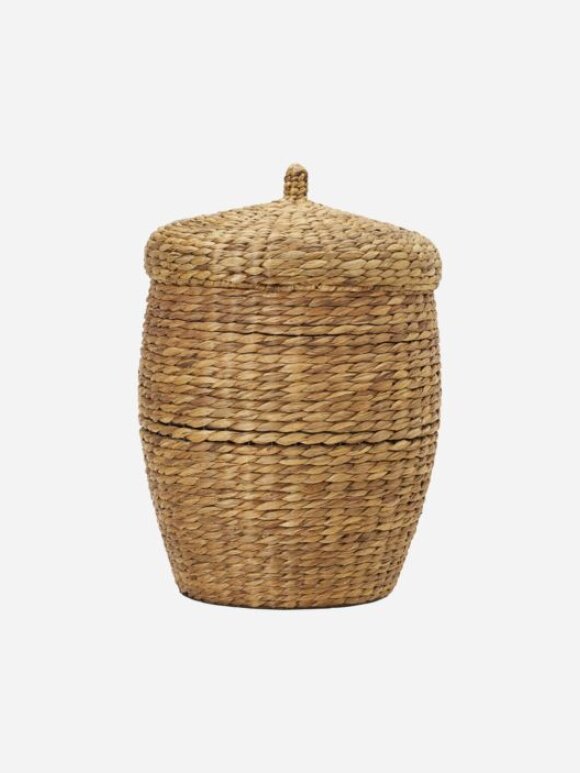 House Doctor - Basket w.lid aske neutral xl