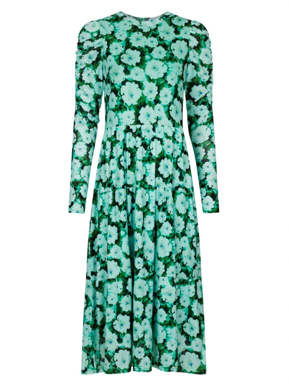 Neo Noir - Marie anemone dress green