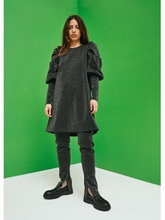 NORR - Una detail dress black lurex