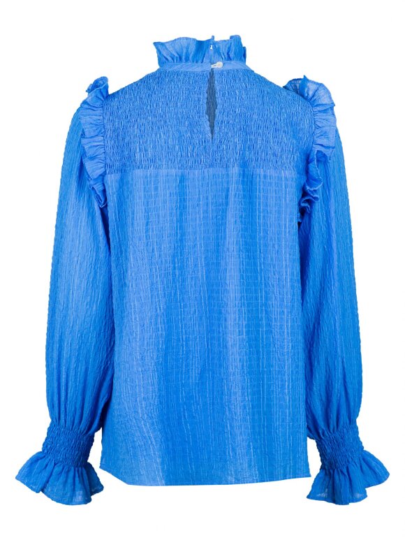 Neo Noir - Melinda solid blouse blue