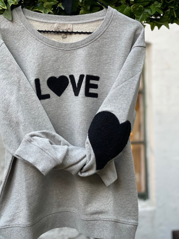 Lulus Love - Sweat love grey w.black