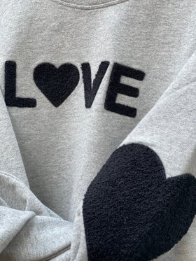 Lulus Love - Sweat love grey w.black