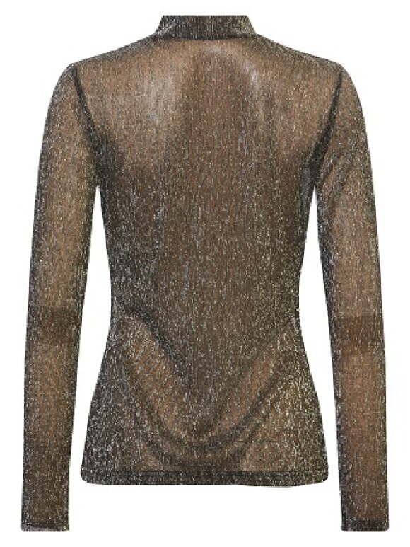 Rue De Femme - Mesh roll neck black/gold