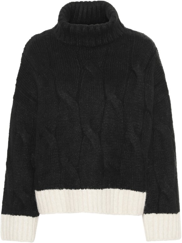 A-View - Viol knit black/off white