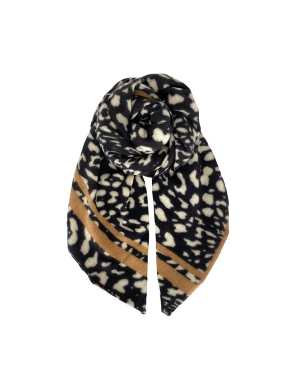 Black Colour - Nala scarf black leo