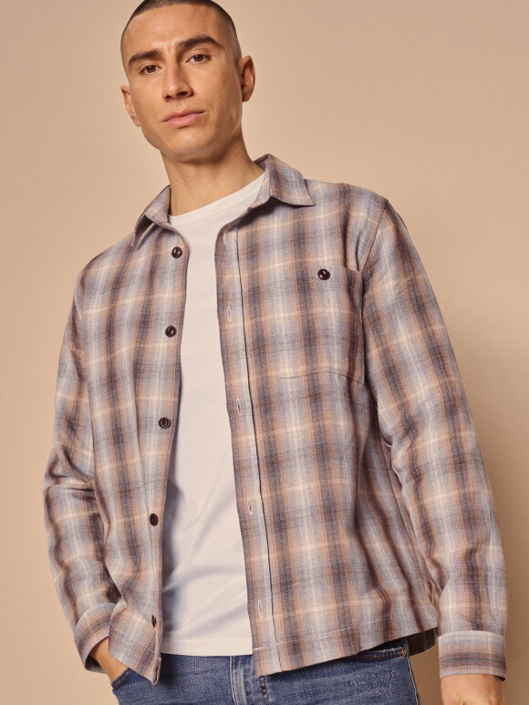 Mos Mosh Gallery - David Blue Check Overshirt