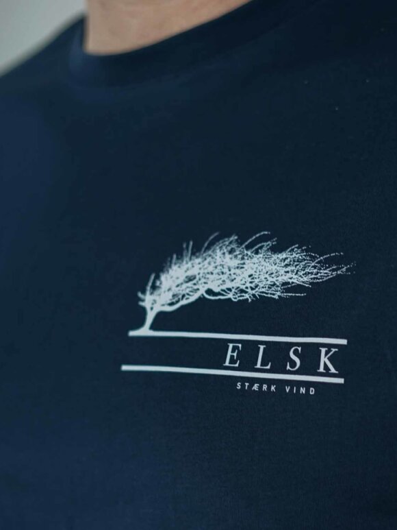 Elsk - Vind lille logo mens tee