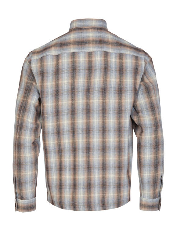 Mos Mosh Gallery - David Blue Check Overshirt